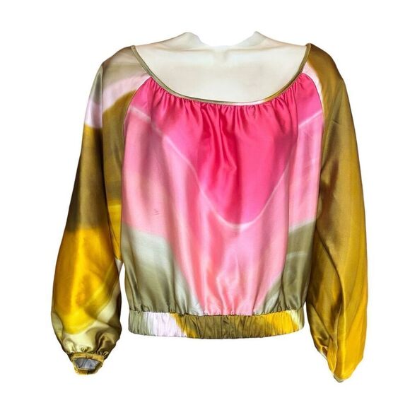 Silvia Tcherassi Dariella off-shoulder blouse NWT Size Large - Picture 6 of 10